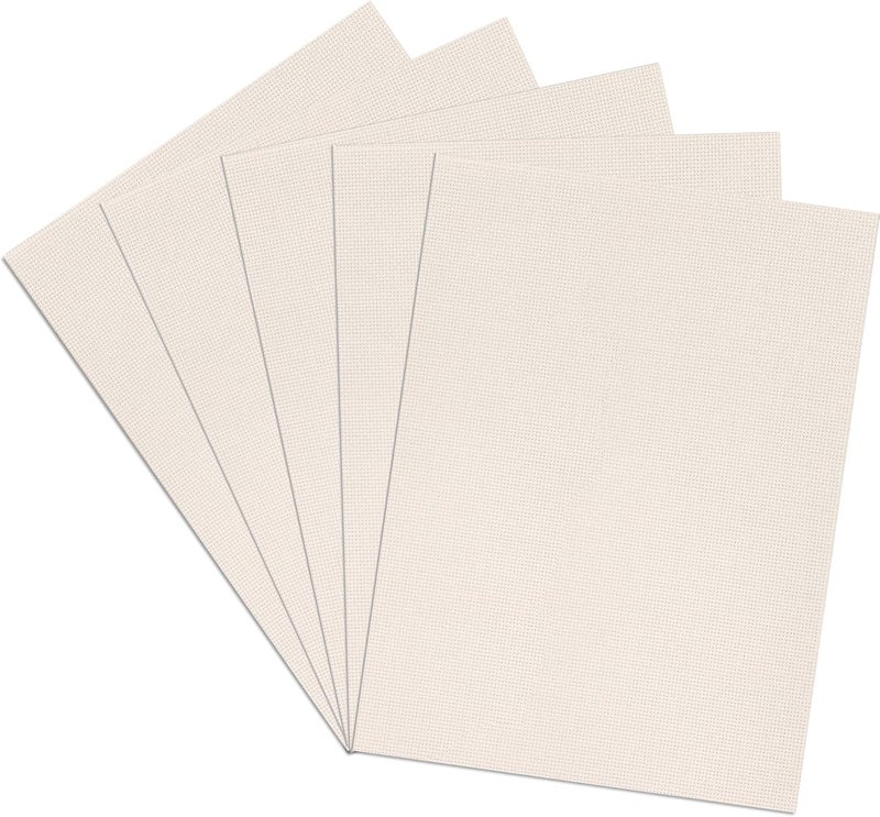 Donmon Aida Cloth 14 Count Cross Stitch Fabric,12×18inch,5Pcs (Rice) - Image 1